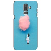 Девчачий Чехол для Samsung Galaxy J8-2018, J810 (Девочка с тучкой)