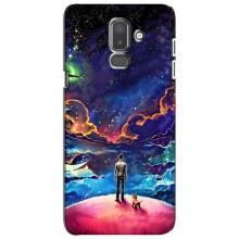 Космічні Чохли для Самсунґ Дж8-2018, Дж810 (VPrint) (Вид Галактики)