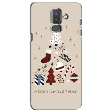 Рождественские Чехлы для Samsung Galaxy J8-2018, J810 (VPrint) (Merry Christmas)