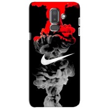 Силіконовый Чохол на Samsung Galaxy J8-2018, J810 з картинкою НАЙК (Nike дим)