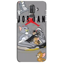 Силиконовый Чехол Nike Air Jordan на Самсунг J8 (2018) – Air Jordan