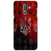 Украинские Чехлы для Samsung Galaxy J8-2018, J810 с картинкой УПА (AlphaPrint) (ГЕРБ УПА)