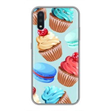 Чехлы с Фруктами для Sansung Galaxy M01 (M015) (VPrint) (Кексики)