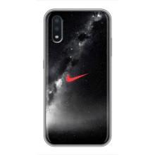 Чехол для Sansung Galaxy M01 (M015) - с принтом Найк (AlphaPrint) (Найк красный)