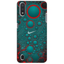 Силиконовый Чехол на Sansung Galaxy M01 (M015) с картинкой Nike (Найк зеленый)