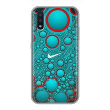 Силиконовый Чехол на Sansung Galaxy M01 (M015) с картинкой Nike (Найк зеленый)