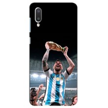 Чехлы Лео Месси Аргентина для Samsung Galaxy M02 (M022) (Счастливый Месси)