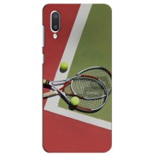 Чохли з прінтом Спортивна тематика для Samsung Galaxy M02 (M022) – Ракетки теніс