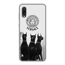 Чехлы VERSACE для Самсунг М02 (PREMIUMPrint) (Доберман Версаче)