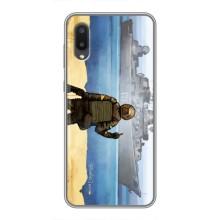 Чехол с принтом (Русский корабль...) для Самсунг М02 (AlphaPrint) – Русский корабль