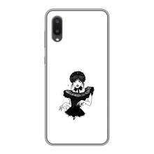 Чехлы Венсдей на Samsung Galaxy M02 (M022) Уэнсдей (AlphaPrint)