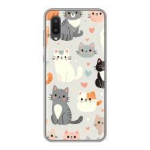 Чохол з малюнком кіт на Samsung Galaxy M02 (M022) – Колаж котів