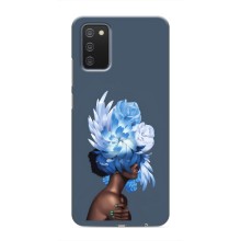 Чехлы (ART) Цветы на Samsung Galaxy M02s (VPrint) (Цветы на голове)