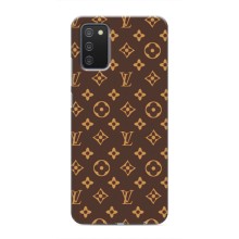 Чехлы Луи Витон для Samsung Galaxy M02s (AlphaPrint - LOUIS VUITTON) (фон LOUIS VUITTON)