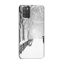 Чехлы на Новый Год Samsung Galaxy M02s (Снегом замело)