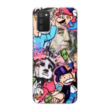 Чехлы с крутыми принтами для Samsung Galaxy M02s - (PREMIUMPrint) (Monopoly man)