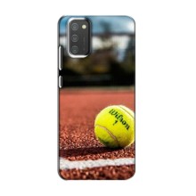 Чехлы с принтом Спортивная тематика для Samsung Galaxy M02s (Теннисный корт)