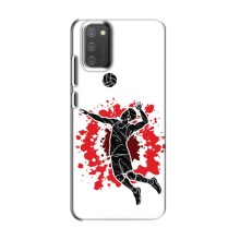 Чехлы с принтом Спортивная тематика для Samsung Galaxy M02s (Волейболист)