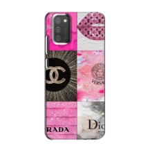 Чехол (Dior, Prada, YSL, Chanel) для Samsung Galaxy M02s (Модница)