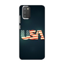 Чехол Флаг USA для Samsung Galaxy M02s (USA)