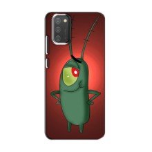 Чехол с картинкой "Одноглазый Планктон" на Samsung Galaxy M02s (Стильный Планктон)