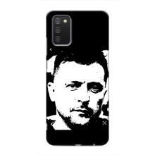Чехол для Samsung Galaxy M02s (AlphaPrint - с принтом Зеленского) – Зеленский АРТ
