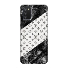 Чохол Стиль Louis Vuitton на Samsung Galaxy M02s (LV на білому)