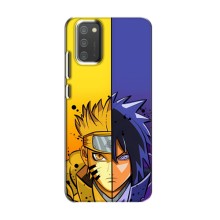 Купить Чехлы на телефон с принтом Anime для Самсунг Галакси М02с – Naruto Vs Sasuke
