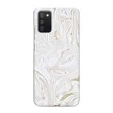 Мраморний чехол на Samsung Galaxy M02s (VPrint) (Білий мрамор)