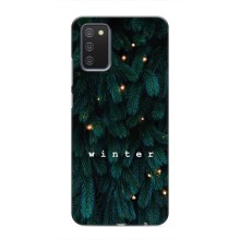 Новогодние, Праздничные Чехлы для Samsung Galaxy M02s - 2024 год (Winter)