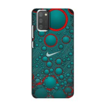 Силиконовый Чехол на Samsung Galaxy M02s с картинкой Nike (Найк зеленый)