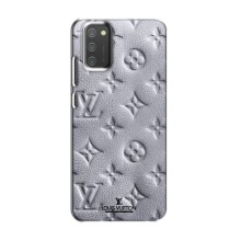 Текстурный Чехол Louis Vuitton для Самсунг Галакси М02с – Белый ЛВ