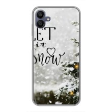 Новогодние, Праздничные Чехлы для Samsung Galaxy M05 - 2024 год – Let it snow