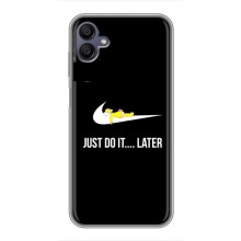 Силиконовый Чехол на Samsung Galaxy M05 с картинкой Nike (Later)