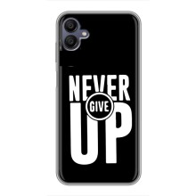 Силиконовый Чехол на Samsung Galaxy M05 с картинкой Nike (Never Give UP)