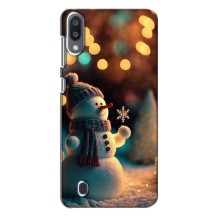 Чехлы на Новый Год Samsung Galaxy M10 (M105) – Снеговик праздничный