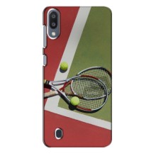 Чехлы с принтом Спортивная тематика для Samsung Galaxy M10 (M105) – Ракетки теннис