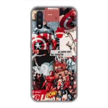 Чехол МАРВЕЛ для Самсунг М10 (AlphaPrint) – Марвел Комикс