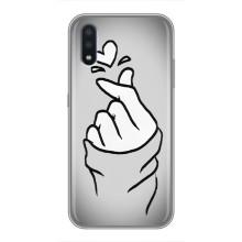 Чехол с принтом для Samsung Galaxy M10 (M105) (AlphaPrint - Знак сердечка)