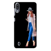Чехол с картинкой Модные Девчонки Samsung Galaxy M10 (M105) (Девушка со смартфоном)