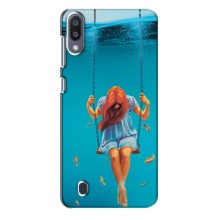 Чехол Стильные девушки на Samsung Galaxy M10 (M105) – Девушка на качели