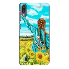 Чехол Стильные девушки на Samsung Galaxy M10 (M105) (Девушка на поле)