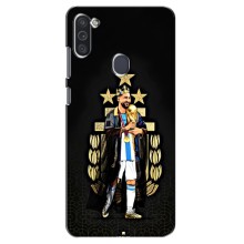 Чехлы для Samsung Galaxy M11 (Leo чемпион) (AlphaPrint) (Месси Король)