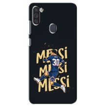 Чехлы для Samsung Galaxy M11 (Leo чемпион) (AlphaPrint) (Messi ПСЖ)