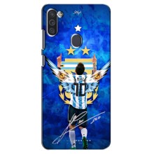 Чехлы для Samsung Galaxy M11 (Leo чемпион) (AlphaPrint) (Месси сборная)
