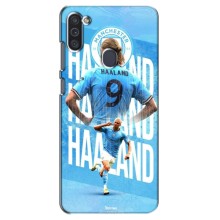 Чехлы с принтом для Samsung Galaxy M11 Футболист (Erling Haaland)