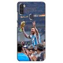 Чехлы Лео Месси Аргентина для Samsung Galaxy M11 (Месси король)