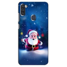 Чехлы на Новый Год Samsung Galaxy M11 – Маленький Дед Мороз