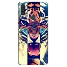Чохли з зображенням різних тварин на Samsung Galaxy M11 (Яскравий Тигр)