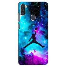 Чехлы для Samsung Galaxy M11 - с картинкой JORDAN (AlphaPrint) (Яркий Джордан)